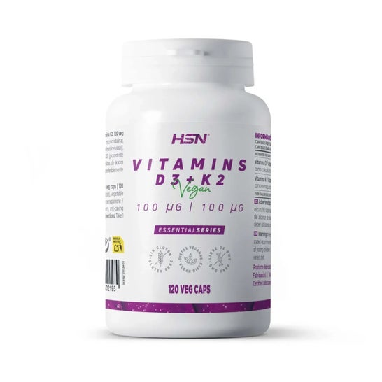 HSN Vitaminas D3 4000UI + K2 100mcg 120vcaps