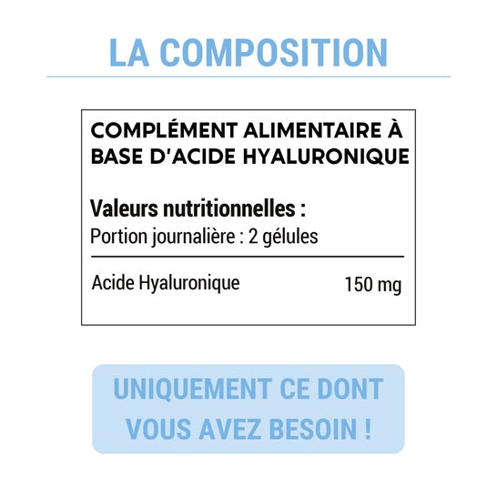 Enova Elements Acide Hyaluronique Pur 150mg/jour 120 Gélules