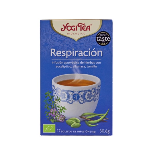 Chá Yogi respirando 17 bolsas