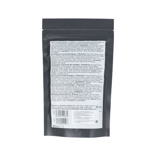 Mitoku 3 Anos Chá Orgânico Kukicha 85g