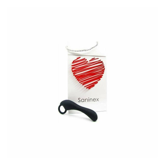 Estimulador Saninex Duplex Orgásmico Anal Estimulador Sexual Duplex Unisex Black 1pc