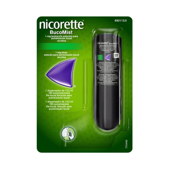 Nicorette BucoMist Menta Nicotina 1mg/Dose 150 Doses