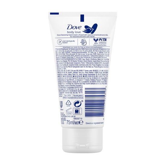 Dove Coco Ritual Creme de Mão 75ml