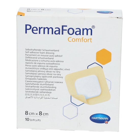 Penso Hidrocelular Permafoam Sacral 8x8cm 10pcs