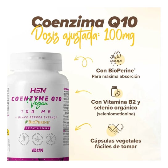 HSN Coenzima Q10 100mg + Bioperine® 120vcaps