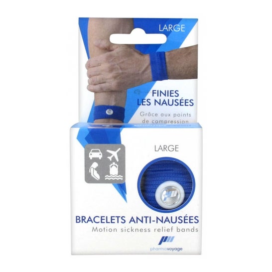 Pharmavoyage Anti-Nail Braceletes Azul Grande