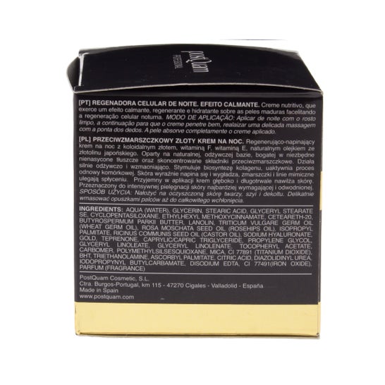 Postquam Luxury Gold creme regenerador de noite 50ml