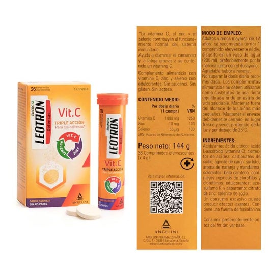 Leotron Vitamina C 36comp efervescente Leotron Vitamina C 36comp efervescente