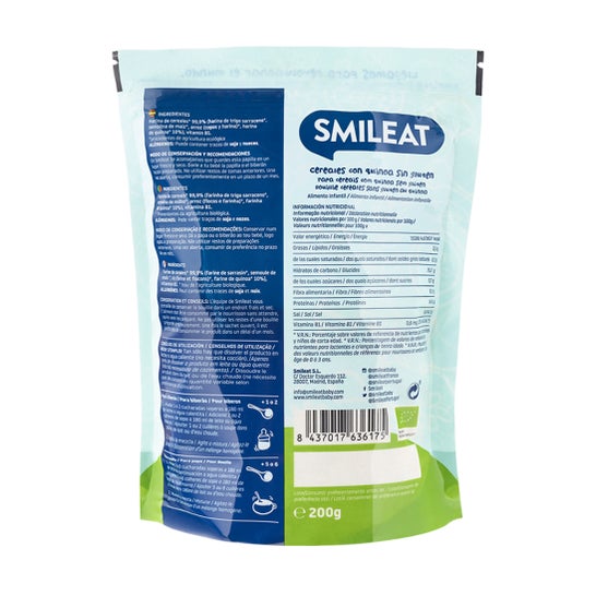 Smileat Papila Cereais S/ Glúten + Quinoa 200 G