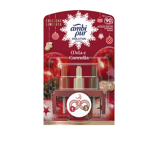 Ambi Pur 3Volution Ambientador Recarga Maçã Canela 20ml
