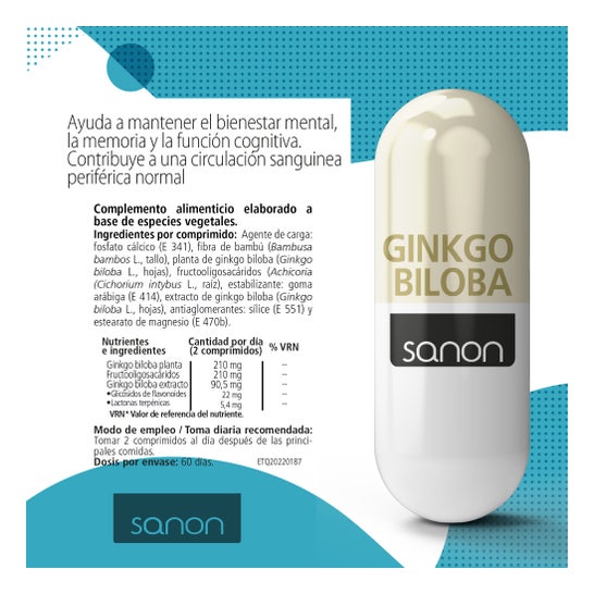 Sanon Ginkgo Biloba 700mg 120comp