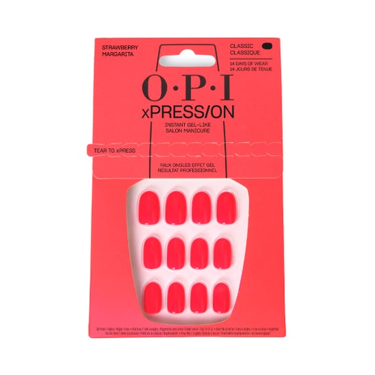 Opi xPRESS/ON Kit Unhas Postiças Classic Strawberry Margarita
