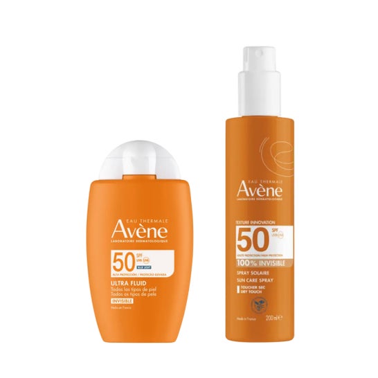 Avène Pack Ultra Fluido Invisible SPF50 50ml + Spray Invisible SPF50 200ml