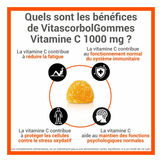 Vitascorbol Vitamine C 1000mg 30gummies