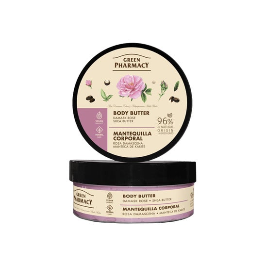 Green Pharmacy Manteiga Corporal Rosa de Damasco Karité 200 ml