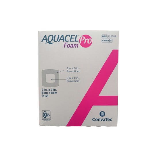 Convatec Aquacel Foam Pro Adh 8X8Cm 10