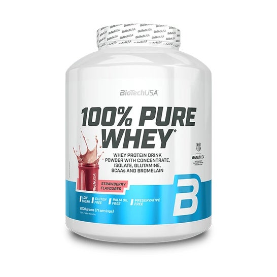 Biotech USA 100%Puro Soro de Leite Morango 2270g