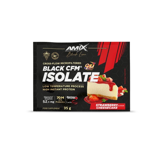 Amix Black CFM Isolate Fresa Tarta de Queso 35g