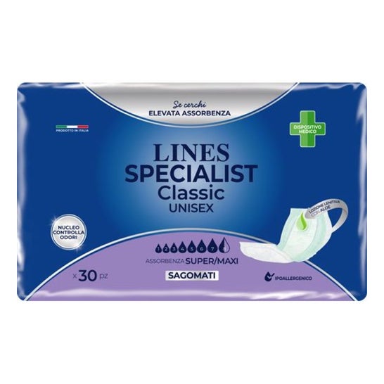 Lines Shaped Diapers Size Super 30uds