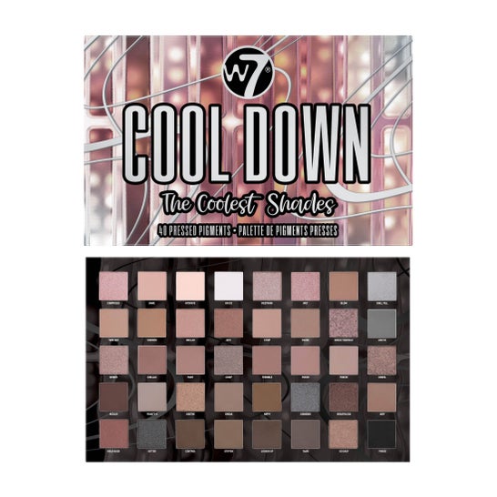 W7 Cool Down Eyeshadow Palette The Coolest Shades 36g