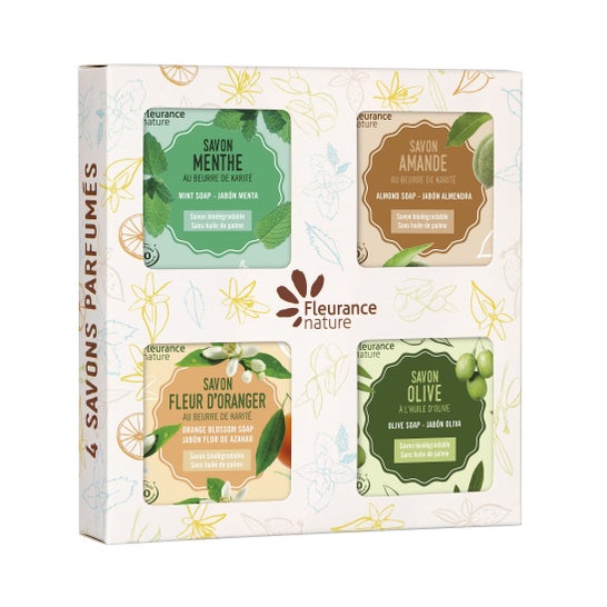 Fleurance Nature Conjunto de 4 Sabonetes Perfumados 400g