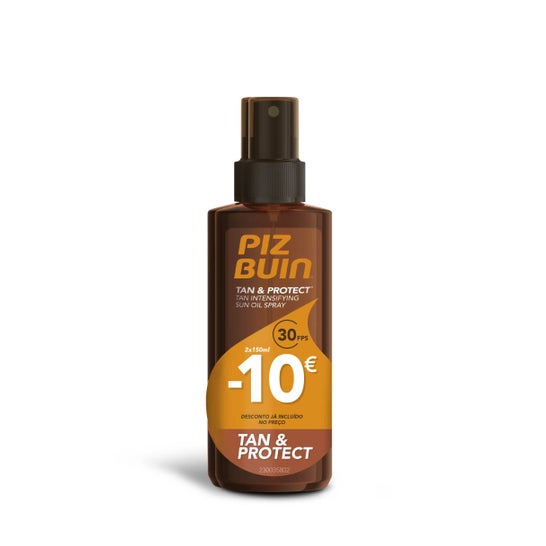 Piz Buin Tan & Protect Óleo Acelerador Bronzeado Spf30 2x150ml
