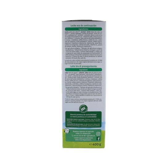 Leite de cabra Holle Infantil 2 Eco 6M 400g