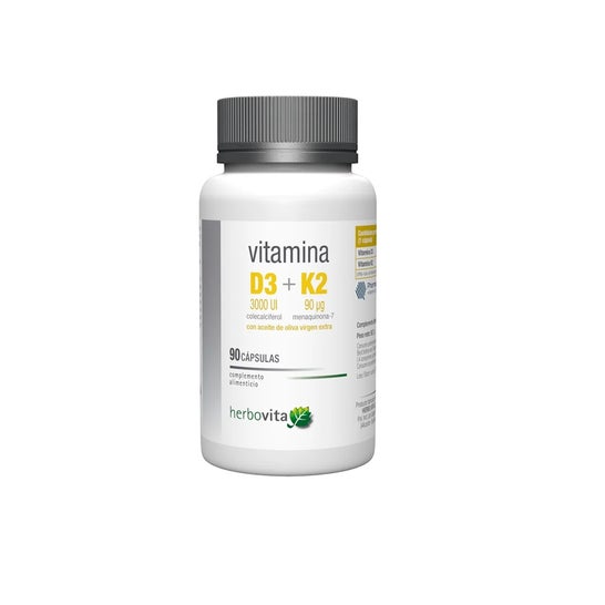 Herbovita Vitamina D3 K2 90caps