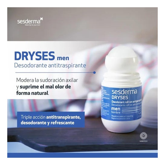 Sesderma Dryses Hombre Desodorante Antitranspirante 2x75ml Sesderma Dryses Hombre Desodorante Antitranspirante 2x75ml