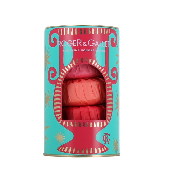 Roger & Gallet Trío Set Sabonete Fleur Figuier Gingembre Rouge Rose