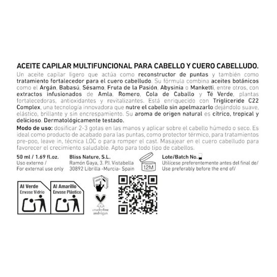 Alma Secret Botanical Rescue Hair Serum 50ml Alma Secret Botanical Rescue Hair Serum 50ml