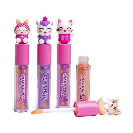 Martinelia Friendly Animals Lip Gloss Cores Sortidas 3 ml