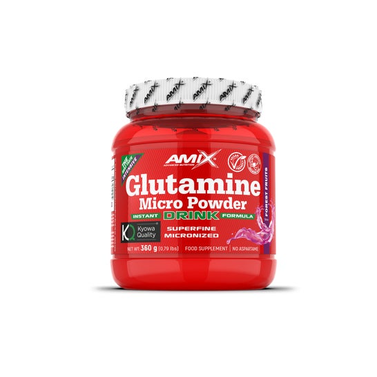 Amix Glutamine Powder Drink Frutas del Bosque 360g