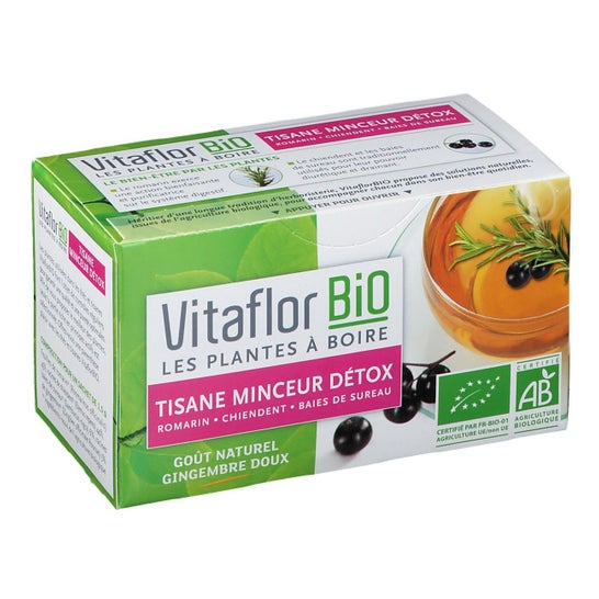 Vitaflor chá biológico de ervas chá Dtox 18 sacos de chá