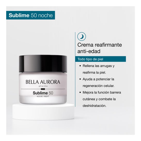 Bella Aurora Sublime Creme Firmador 3 Áreas Noite 50ml