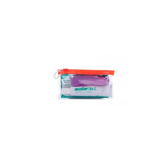 Acofardent kit de viagem com dentífrico anticáries 25ml e escova