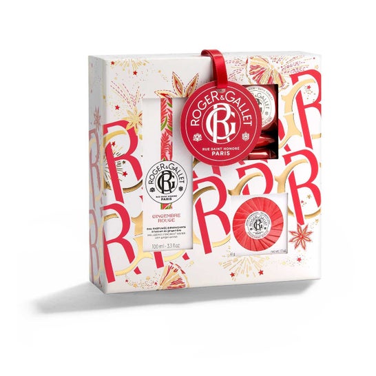 Roger & Gallet Jengibre Rojo Set Navidad 2023 Agua Bath Tab Jabón