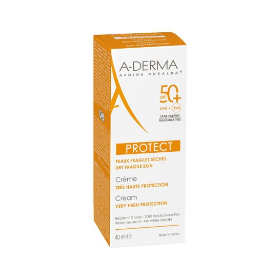 A-Derma Protetor Solar Creme Não Perfumado SPF50+ 40ml