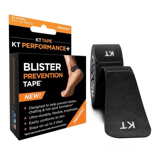Kt Tape Kt Blister Prevention Tape Preto 30 Unidades