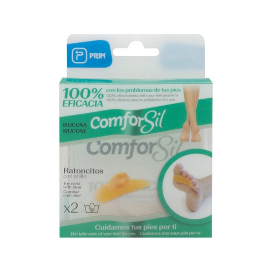 Os ratos de silicone Comforsil tocam os dedos direito e esquerdo TS 2uds