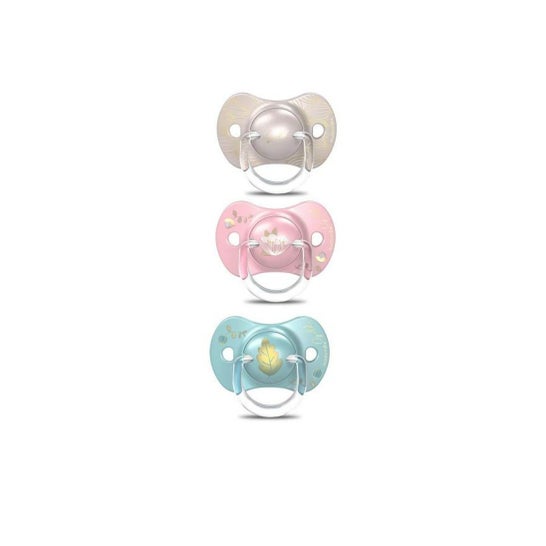 Suavinex Chupete Gold 6-18M Silicona 1ud