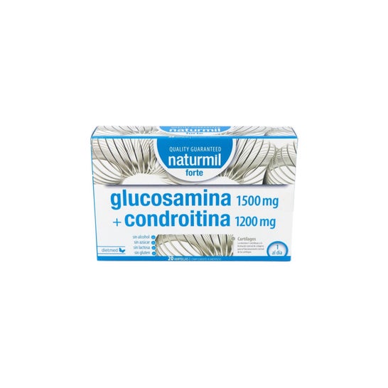 Glucosamina+Condroitina Forte 20 Ampolas Naturmil