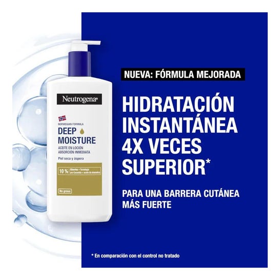 Óleo Hidratante Corporal Neutrogena 400Ml de Loção Hidratante Profunda Óleo Hidratante Corporal Neutrogena 400Ml de Loção Hidratante Profunda