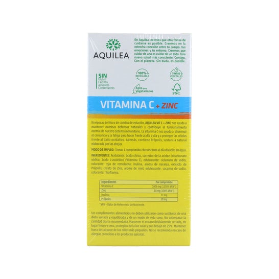 Yarrow Vitamina C + Zinco 28Comp Efervescente