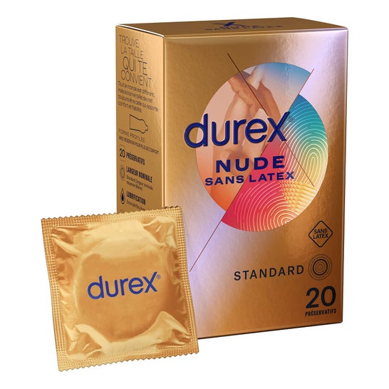 Durex Nude Sin Látex Preservativos 20uds