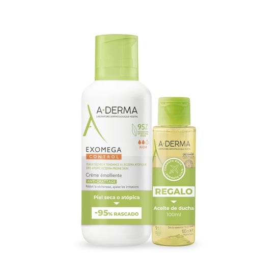 A-Derma Pack Exomega Control Crema 400ml + Aceite Limpiador 100ml
