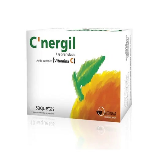 Medinfar C'Nergil Ácido Ascórbico 1000mg 20 Saquetas Medinfar C'Nergil Ácido Ascórbico 1000mg 20 Saquetas