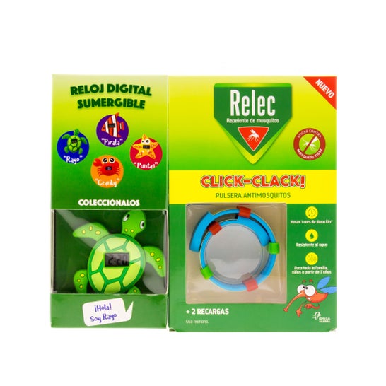 Pulseira Relec Click-clack + SpongeBob Led