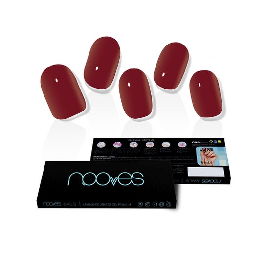 Nooves Midnight Rain Premium Luxe Solid Vermelho 20 Unidades