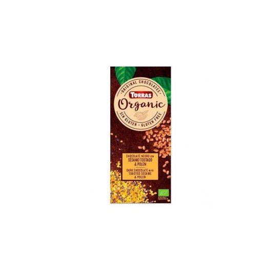Torras de Chocolate Preto Pólen de Sésamo 100g